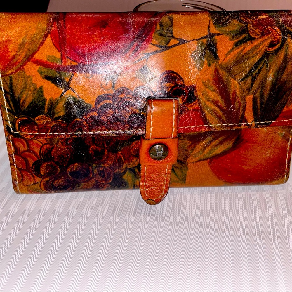 Patricia Nash floral and fruit wallet